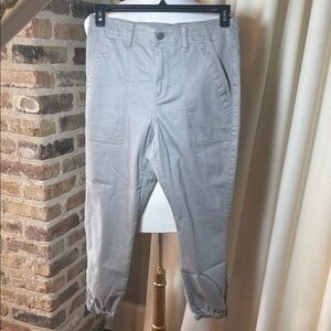 Cabi Light Gray Casual Cargo Jogger Pants size 8